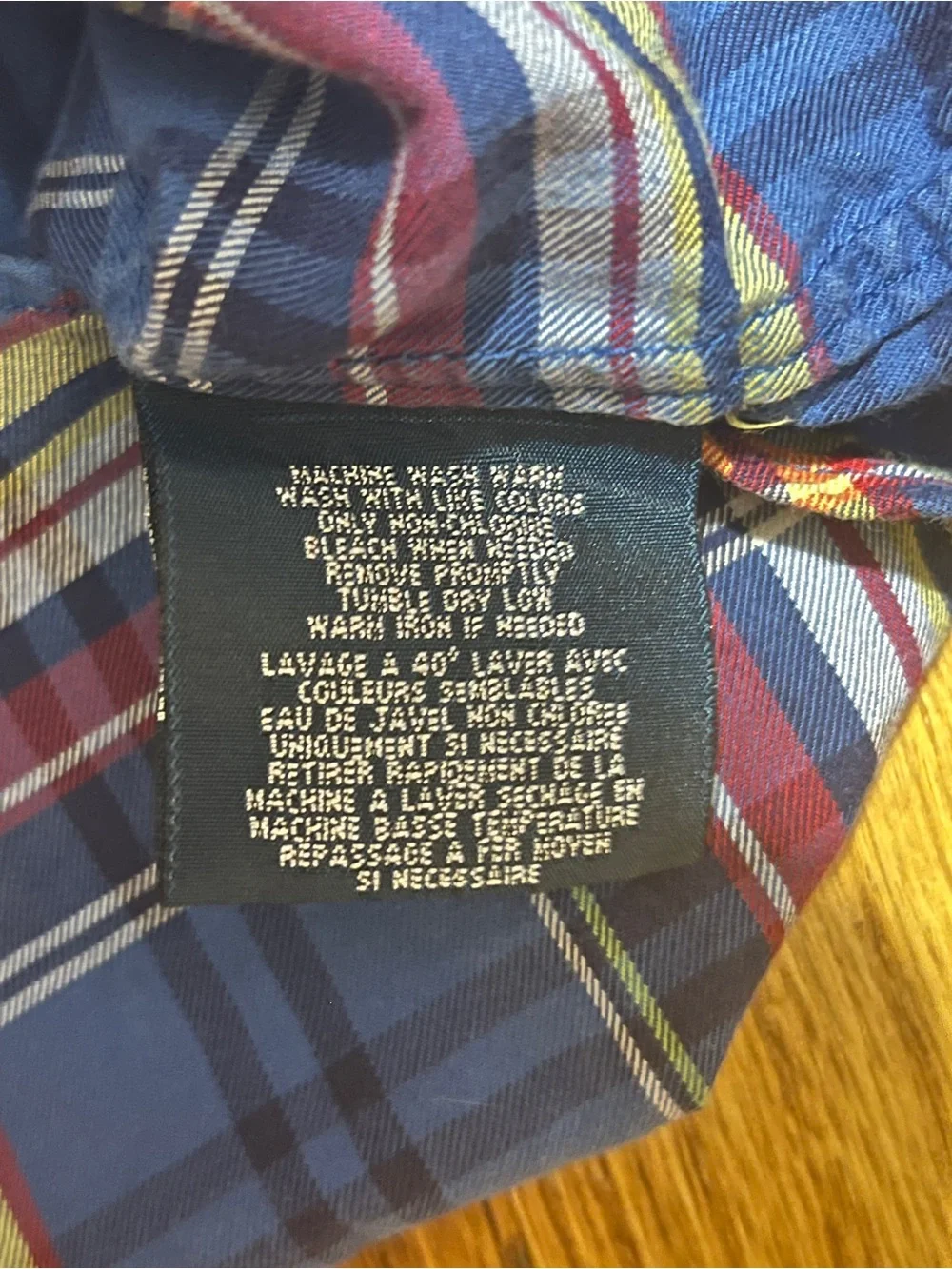 Ralph Lauren Boys Size S Blue Plaid Button-Down Cotton Long Sleeve Pony Preppy